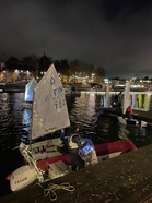 Kuva viime syksyn pimeäpurjehdukselta.